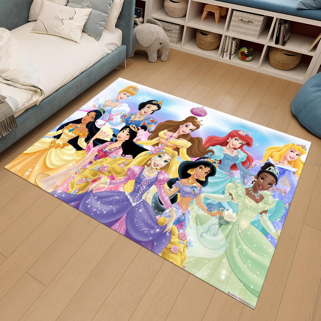 Princcess Rug Princess Rug,cute Rug,colorful Rug,kids Rug,custom Rug,personalized Rug ...