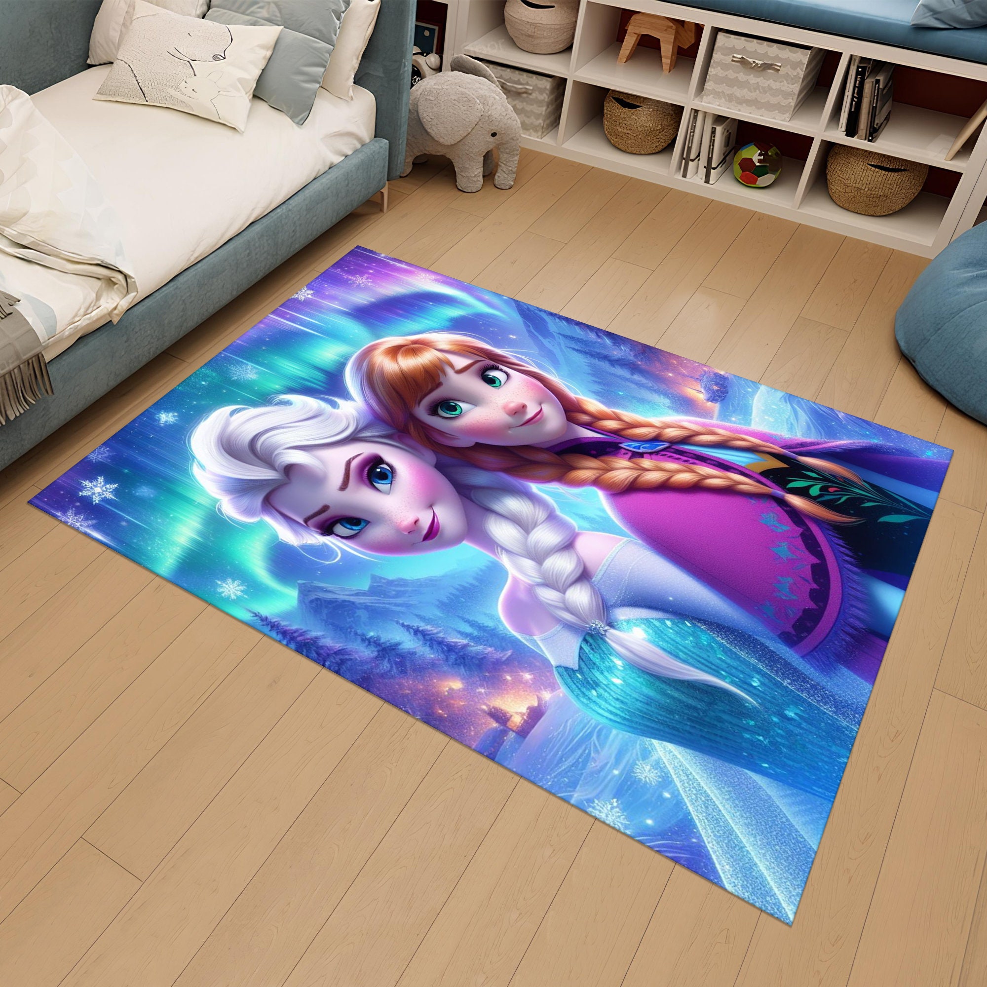 Elsa Round Rug Frozen Rug, Anna Rug, Elsa Rug, Kids Rug,personalized Rug,custom Rug ...