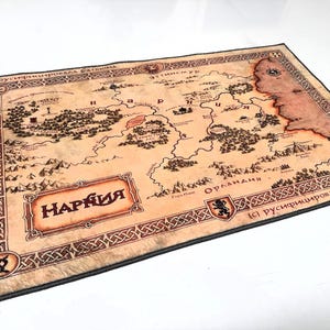 The Chronicles of Narnia, Narnia Map Rug, Fantastic Rug, Map Rug, Narnia Carpet, Movie Rug, Popular Rug, Movie Decor, Area Rugs, Custom Rug image 2