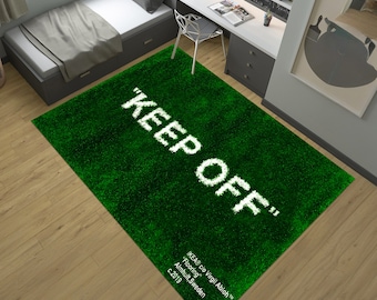 Keep Off Rug,Green Rug,Grass Pattern Rug,Modern Rug,Runner Rug,Home Decor,Area Rug,Aesthetic Rug,Rugs for Living Room,Housewarming Gift