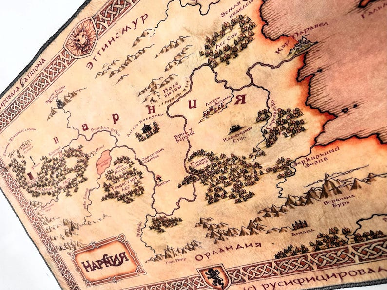 The Chronicles of Narnia, Narnia Map Rug, Fantastic Rug, Map Rug, Narnia Carpet, Movie Rug, Popular Rug, Movie Decor, Area Rugs, Custom Rug image 4