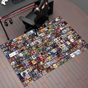Retro Games Rug,Video Game Rug,Gaming Rug,Gamer Rug,Colorful Rug,Game Decor,Custom Rug,Retro Gaming,Arcade Game Rug,Area Rugs,Gaming Gifts