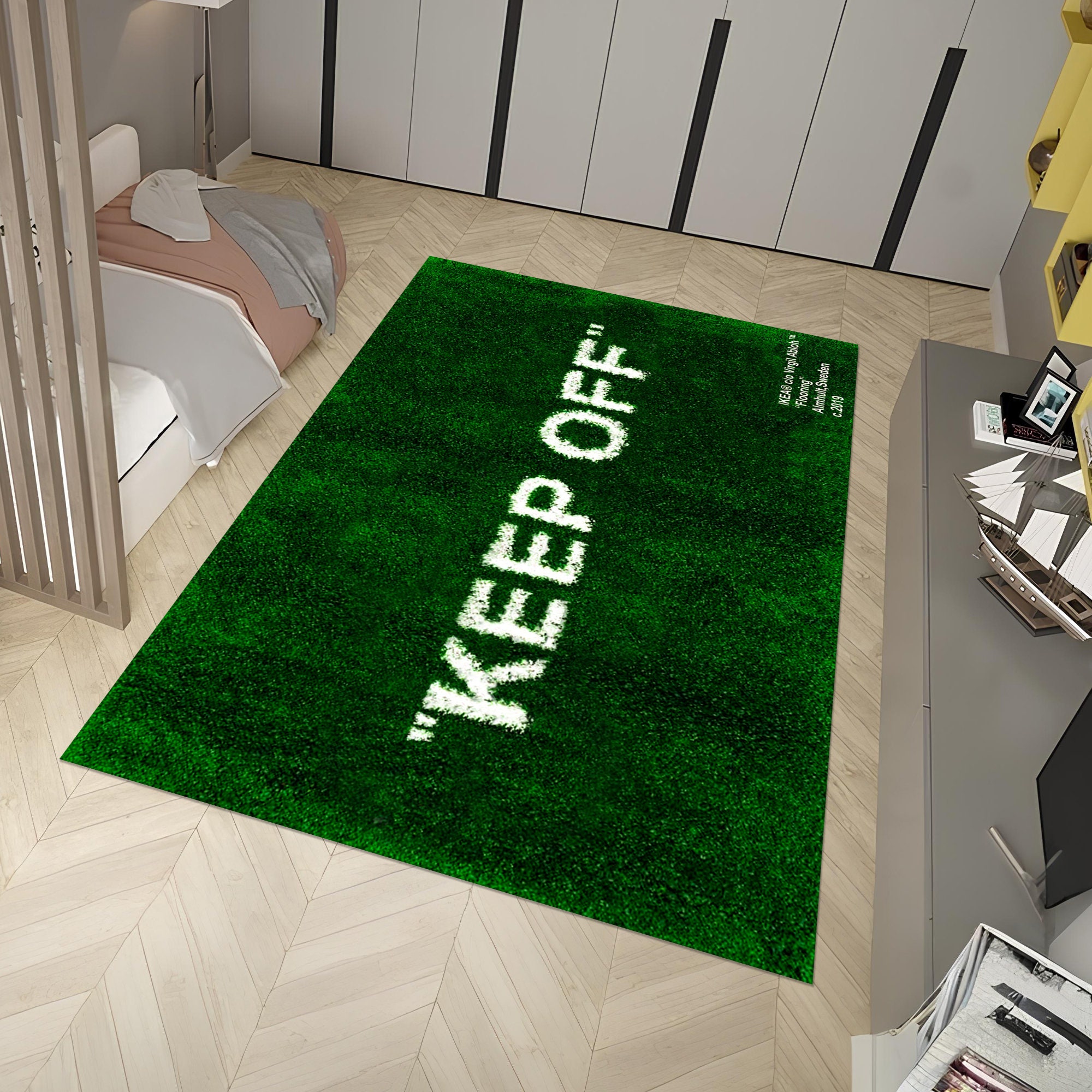 Keep Off Rug Turf Keep off Rug,green Rug,grass Pattern Rug,modern Rug,runner Rug,home ...
