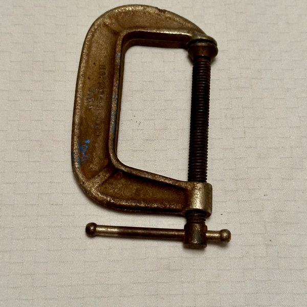 Vintage Brink & Cotton C Clamp, 3 Inch, Made in USA