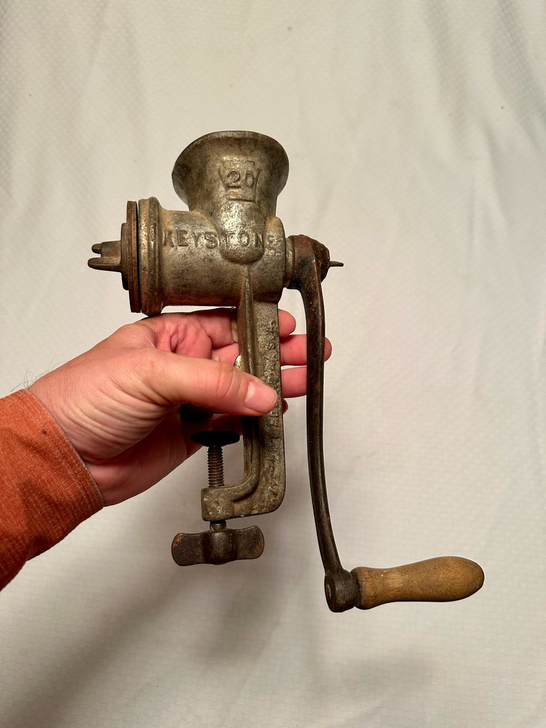 Vintage Meat Grinder, Made in USA, Hand Cranked, Great Condition Etsy