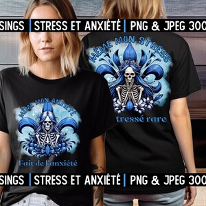 Quebec-Inspired Skeleton anxiety Digital Files Sublimation