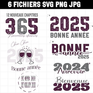 En Français - SVG-PNG-JPEG - Bonne année