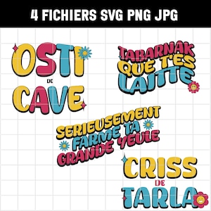En Français - SVG-PNG-JPEG - Osti de cave