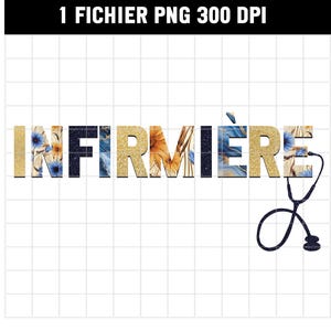 En Français - PNG 300 DPI - INFIRMIÈRE