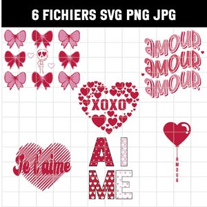 En Français - SVG-PNG-JPEG - St-Valentin amour coeur aime