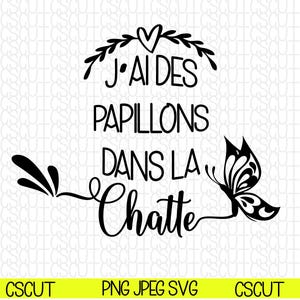 En Français - SVG-PNG-JPEG - papillons