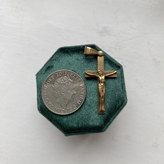 Vintage 9ct Solid Gold Cross Charm View 2