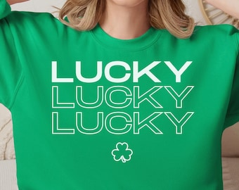 Funny Lucky Irish Sweatshirt: St. Patrick's Day Drink Shirt for Leprechaun Lovers, Shamrock Fun, A Day Drinking Delight!