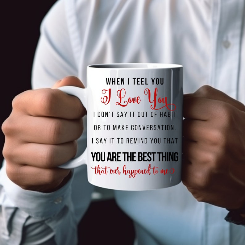 I Love You Mug, Way to Say I Love You, Valentines Gift, Personalized ...