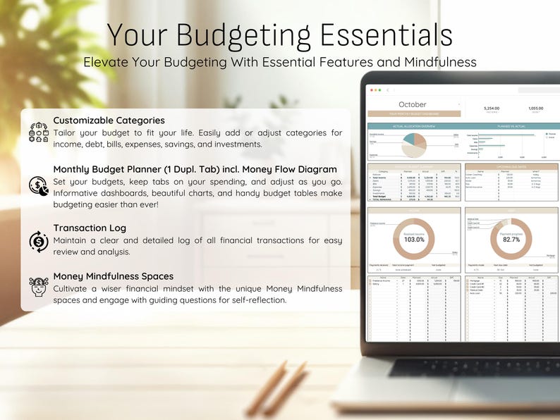 Monthly Budget Spreadsheet Google Sheets Budget Template Financial ...