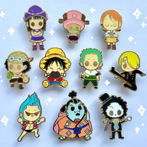 OP Pirate Anime Enamel Pins Straw Hat Crew