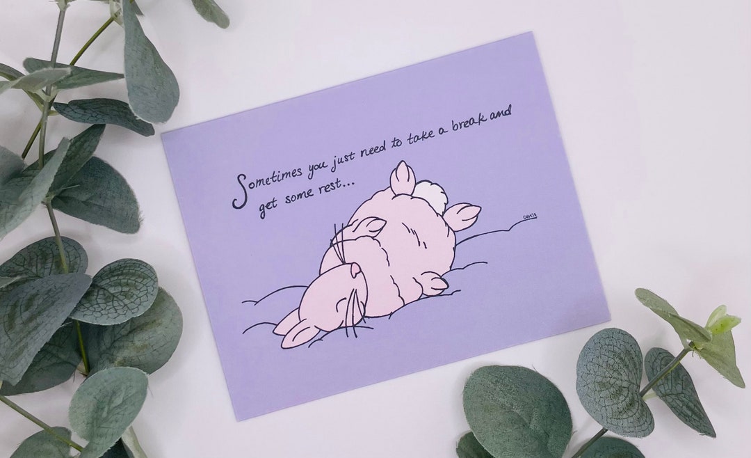 Get Well Soon Rabbit Greeting Cards, Greeting Card Pack, Bunny Art, Get Well Soon Cards ...