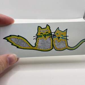 Cat bookmarks, kitten bookmark, cute cat art, animal bookmark, cute animal art, cute bookmarks, gifts for readers, animal lovers gift, cats