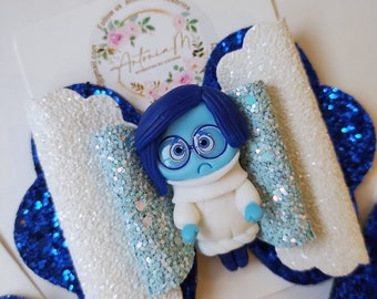 Bow movie inside out 2 sadness intensely hair accessories feelings Disney joy sadness displeasure