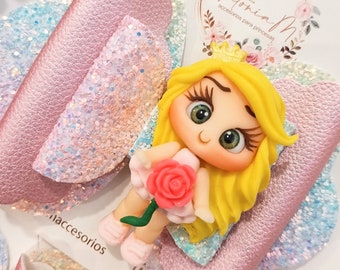 Princess bows princess aurora sleeping beauty hair clip sleeping beauty gift for girl accessories for girls disney