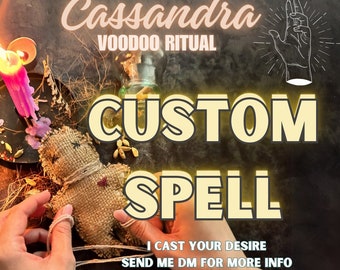 CUSTOM SPELL Service, VOODOO Black Magick available, White Magick, Cast or Recast, Same day Ritual, Wicka Cassandra