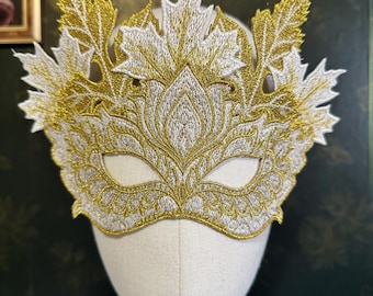 Glow in the dark Fantasy forest fae masquerade mask
