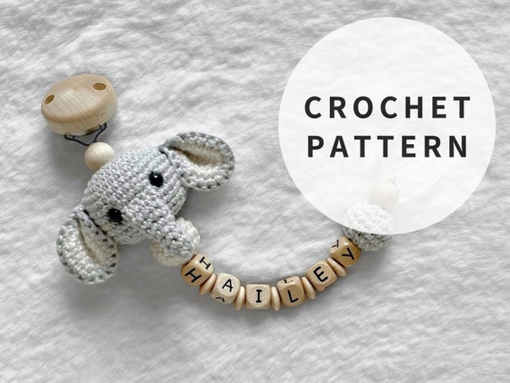 Arbii Crochet Pacifier Clip - Pink Arbii Crochet Pacifier Clip - Pink