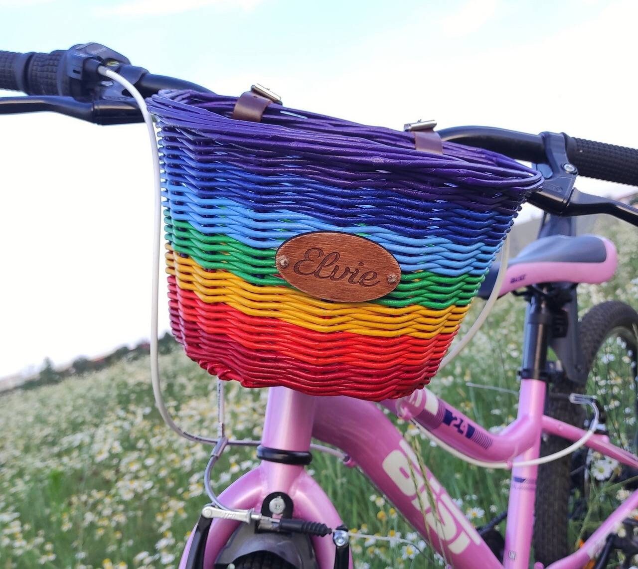 Rainbow Bike Basket for Kids Kids Bike Basket Woven Bicycle Basket Children Bicycle Basket Basket for Scooter Bike Accessories Etsy UK
