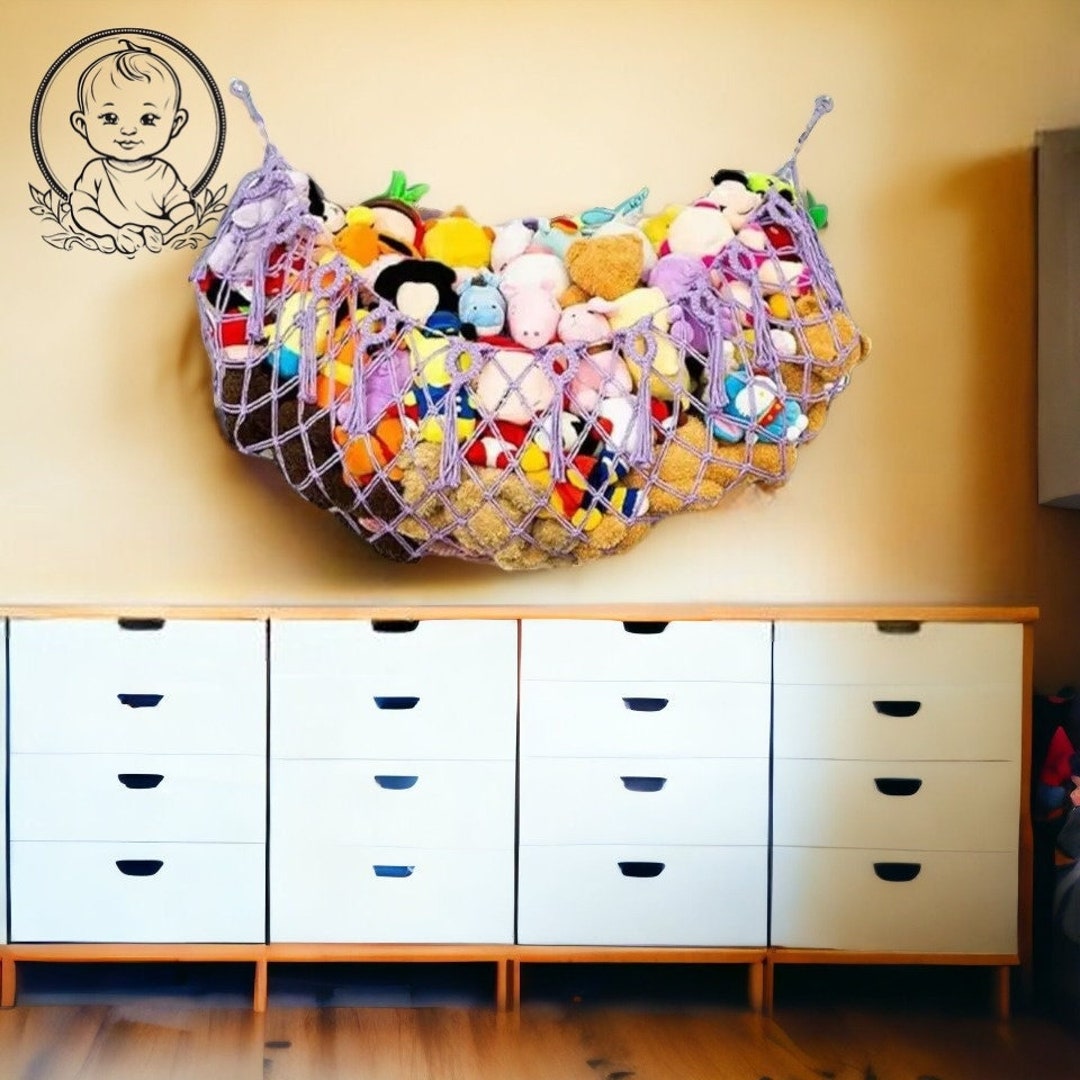 Macrame Toy Hammock, Toy Organizer, Toy Net, Hammock, Wall Hangings