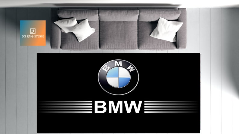 BMW-Musterteppich, Autoteppich, Autoteppich, Msport-Teppich, Geschenk für BMW-Fans, Garagenteppich, Büroteppich, Autowerkstattteppich, Geschenk Bild 6
