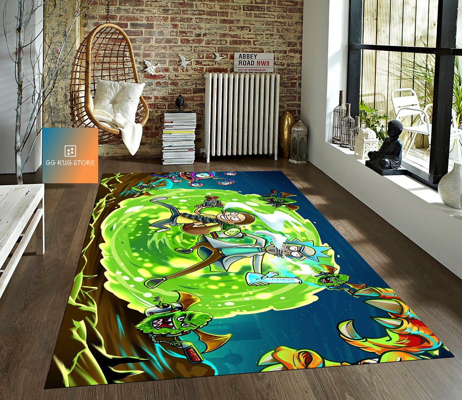 Discover Rick and Rickandmorty Rug, Rick and Rickandmorty Home Decor