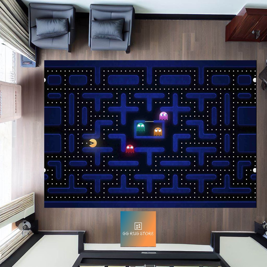 Video Game Rug, Gamer Rug, Atari Rug, Play Room, Game Room, Man Cave ...