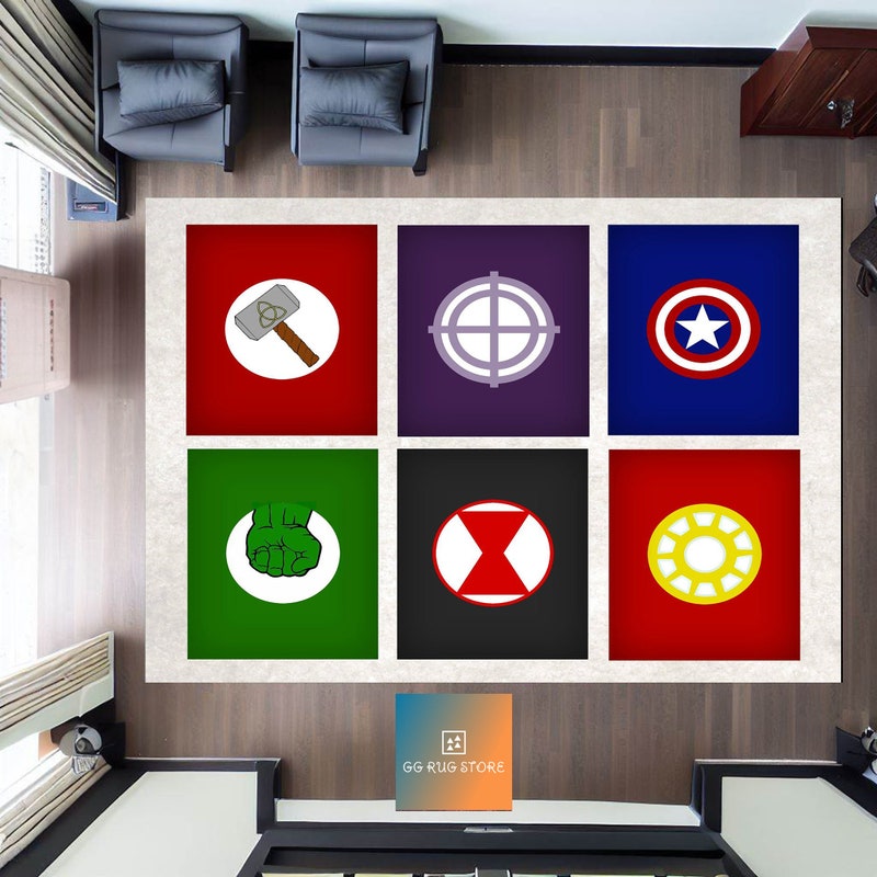 Avengers Rug - Etsy