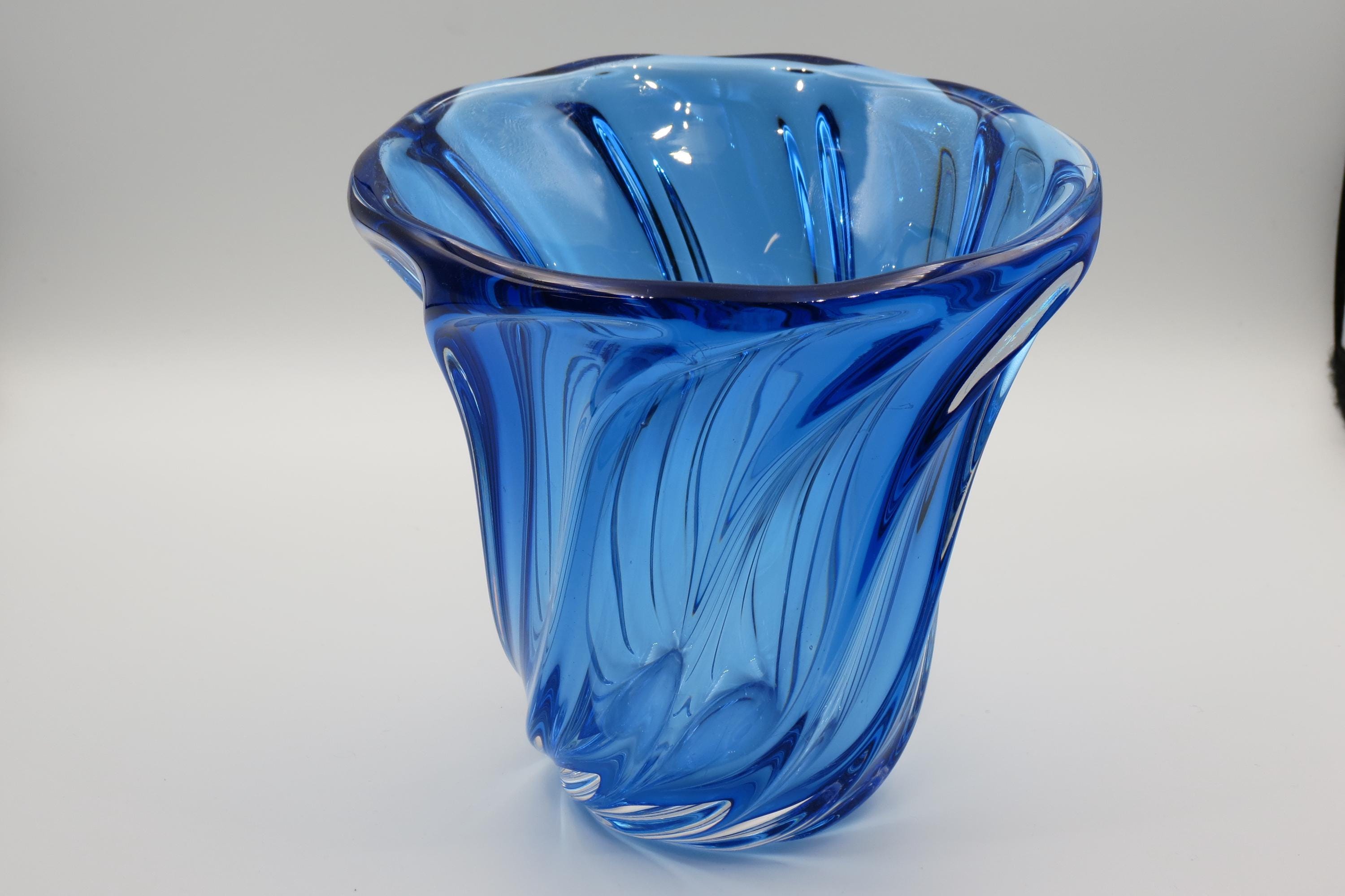 Val Saint Lambert Blue - Etsy