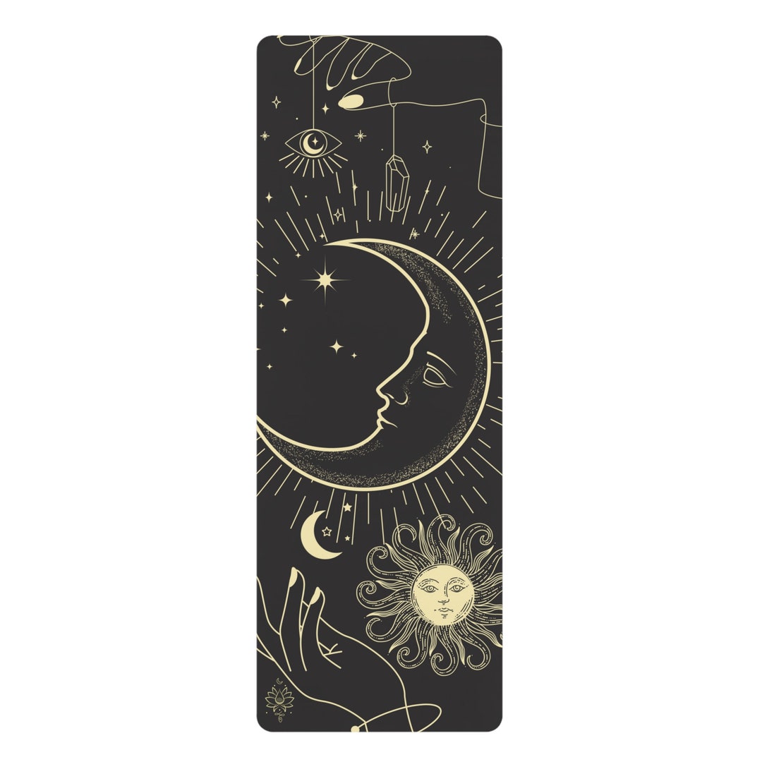 Sun and Moon Yoga Mat Celestial Yoga Mat Unique Yoga Mat Etsy