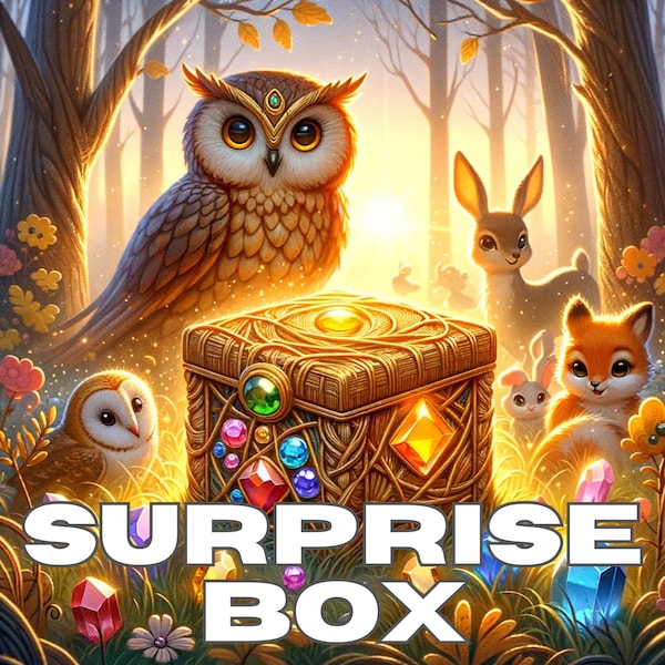 Surprise box with child-friendly coloring pictures, DIY art, creativity, gift idea, cats, teddy bears, children's birthday party bags