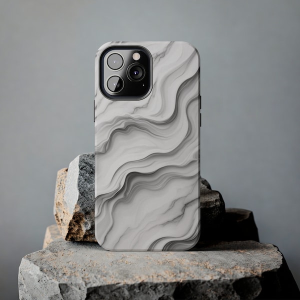 Carrara Marble iPhone Case - Luxe Elegance for Apple iPhones