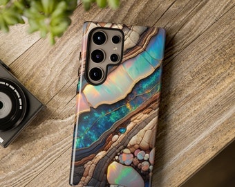 Boulder Opal Essence Samsung Galaxy and Google Pixel Gemstone Phone Case