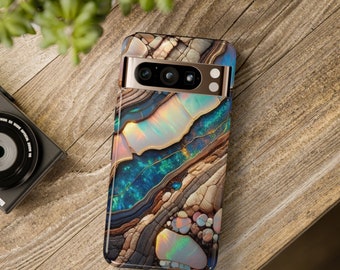 Boulder Opal Essence Samsung Galaxy and Google Pixel Gemstone Phone Case