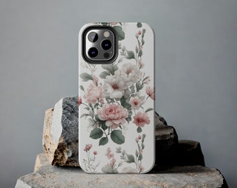 Peony and Rose iPhone Case - Vintage Florals