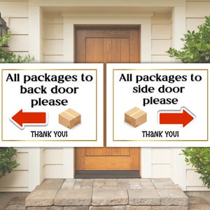 Printable Leave Packages Here Sign, Sign for Deliveries, Package Delivery Sign Download, Delivery Driver Sign, Outdoor Packages Sign