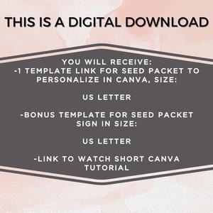 Funeral Seed Packet Custom, Printable Funeral Flower Favor Keepsake, Editable Memorial Guest ...