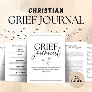 Diario de duelo para cristianos, diario cristiano de duelo guiado, diario de duelo, sugerencias para un diario de duelo y pérdida, sugerencias para llevar un diario