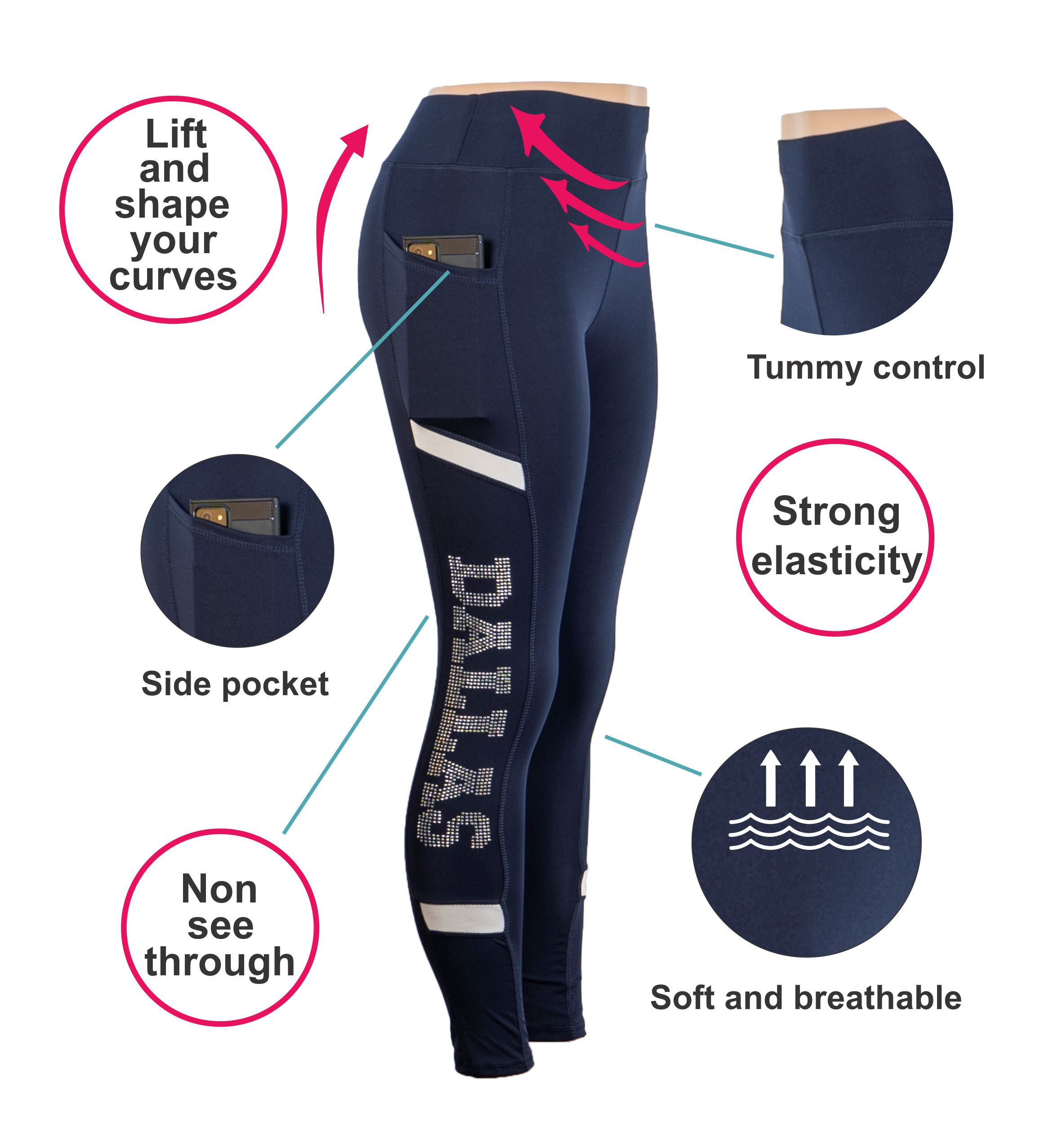 Dallas Cowboys Women's NFL Fan Pants for sale