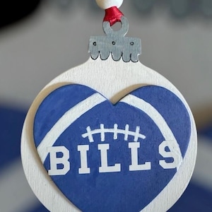 Buffalo bills wood sign ornaments, bills mafia decor, Christmas gifts, gift for dad, buffalo bill fan, wood buffalo sign, bills mafia decor