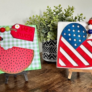 Vaterländisches Herz Holzschild: Amerikanische Flagge USA Dekor