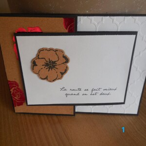 Carte pochette carte cadeau scrapbooking Amour