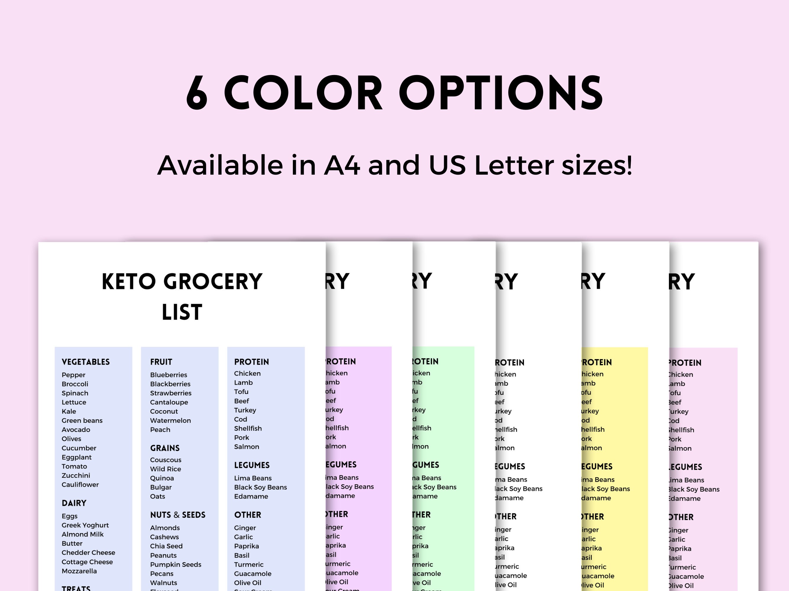 Keto Grocery List, Printable Keto Grocery List, Keto Food List ...