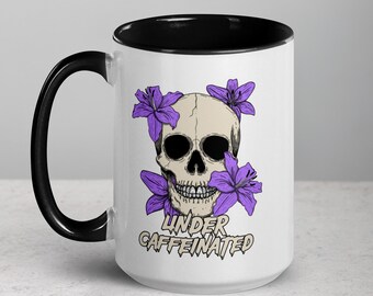 Skelett-Kaffeetasse: Unter koffeinhaltiger Schädel-Keramik-Tasse