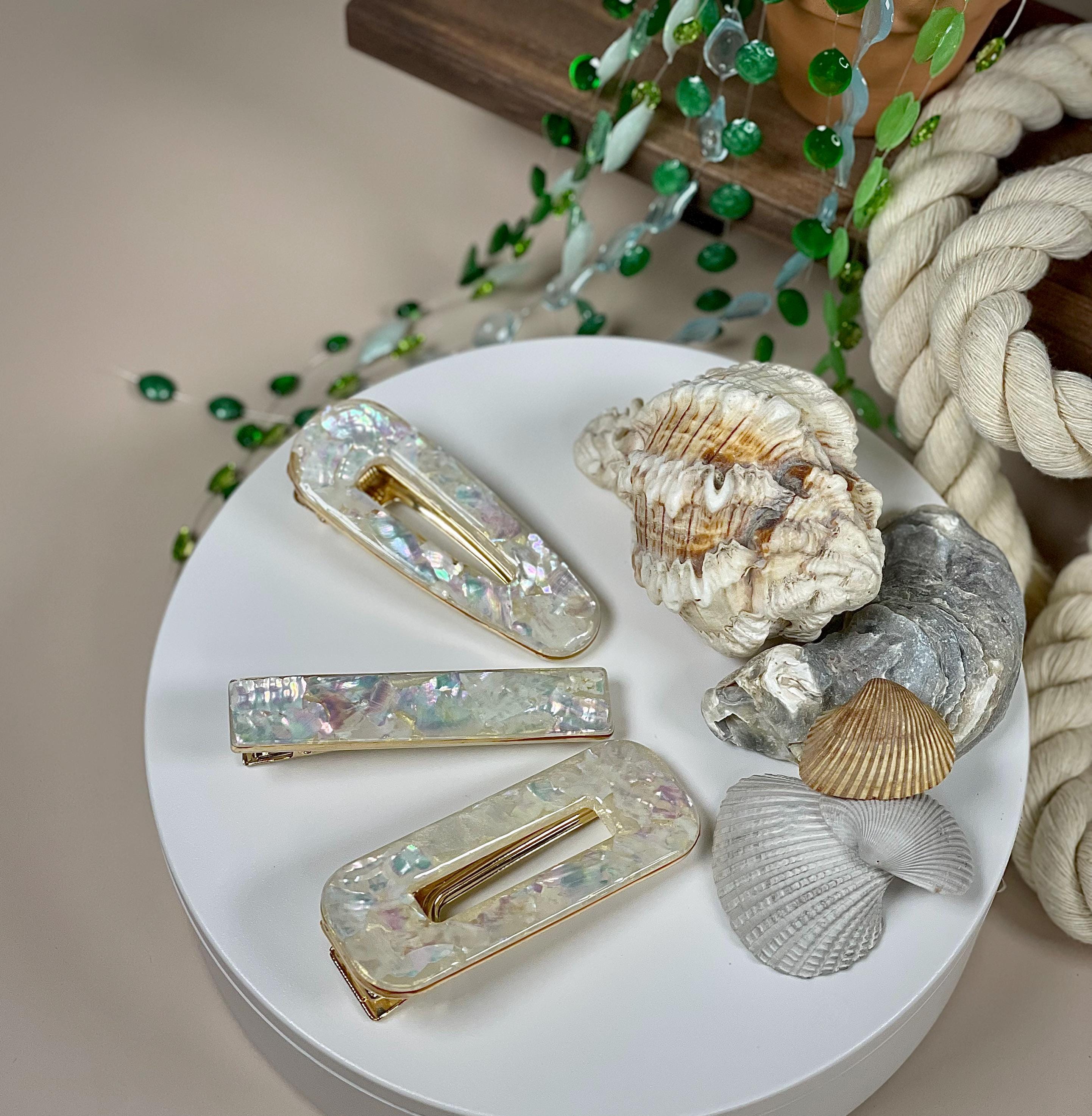 Mother of Pearl Barrette - Etsy